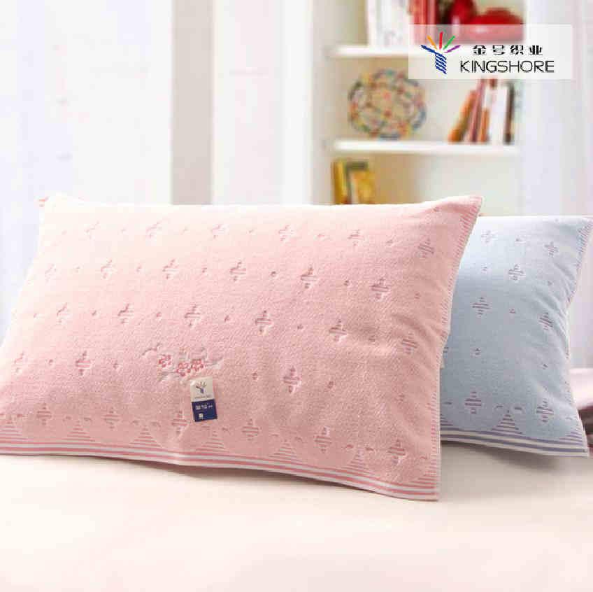 Nomor Emas Garis Nyaman Katun Warna Elegan Handuk Bantal
