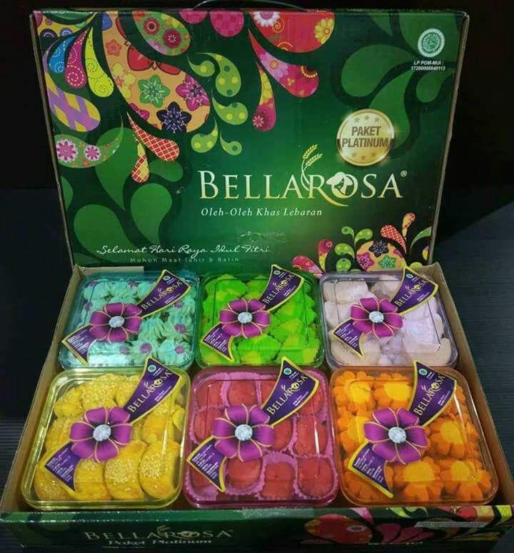 BELLAROSA Paket Platinum Kue Lebaran Isi 6 Toples Persegi Kue Kering