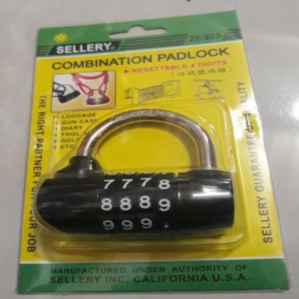 Gembok Kode Sellery 4 Digit Combination Padlock 50mm Gembok Angka