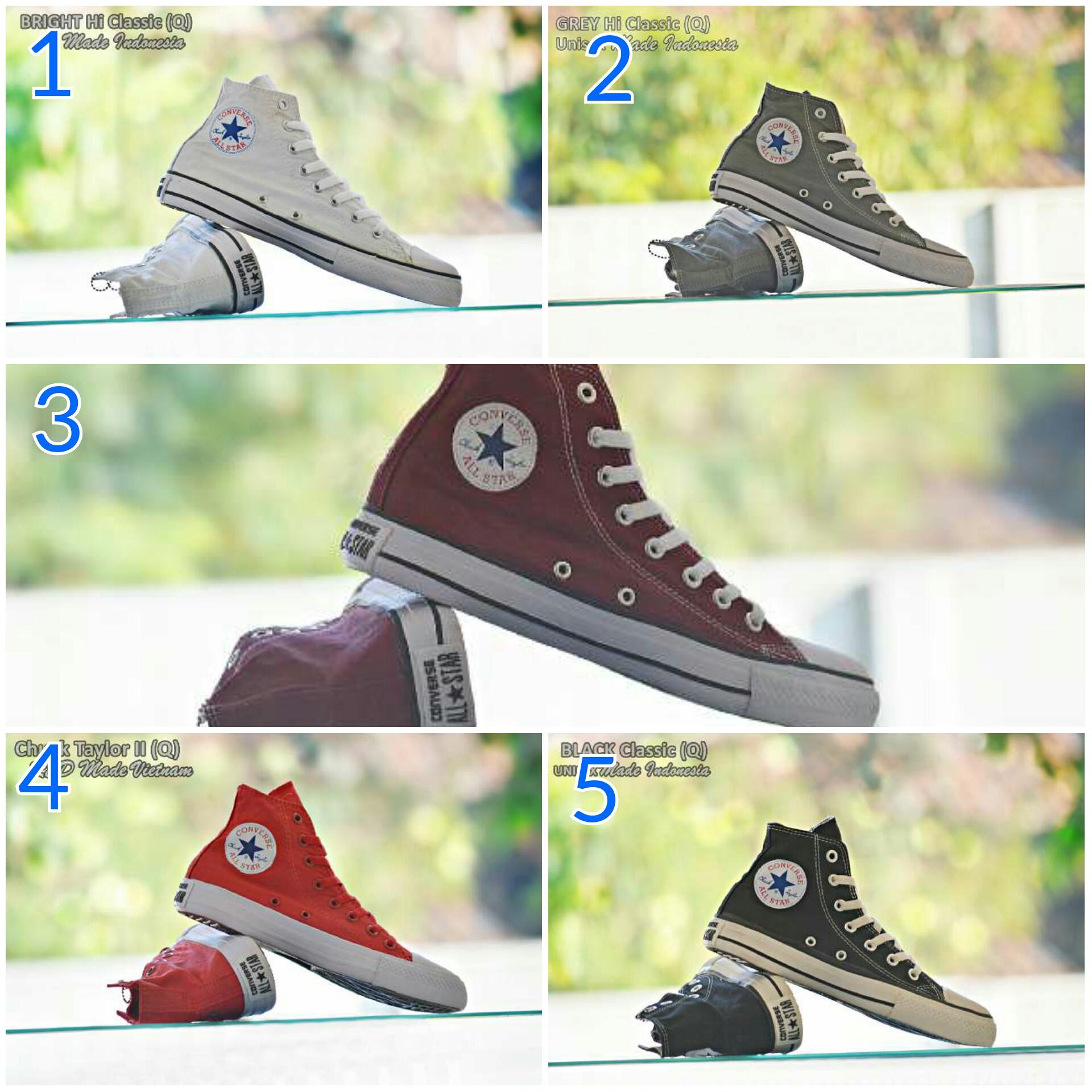 Promo sepatu converse bright BL hi cople formal terbaru original vietnam Diskon