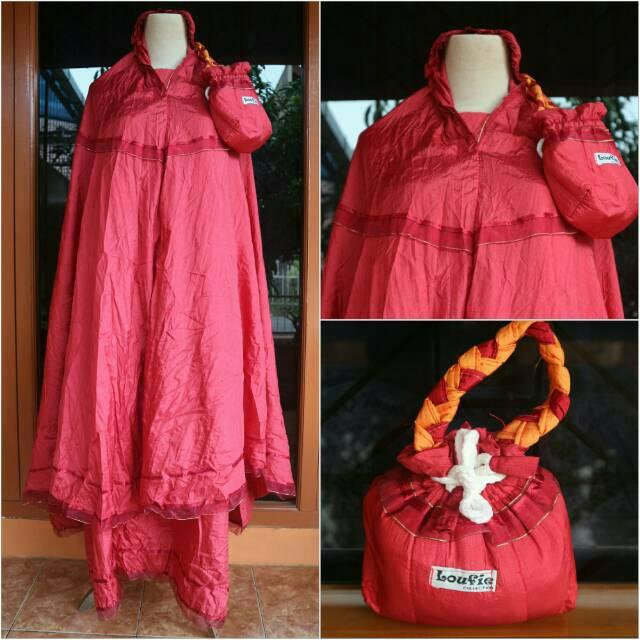Mukena Parasut Loufie / Parasut Travelling (MINIMAL BELI 3) putih