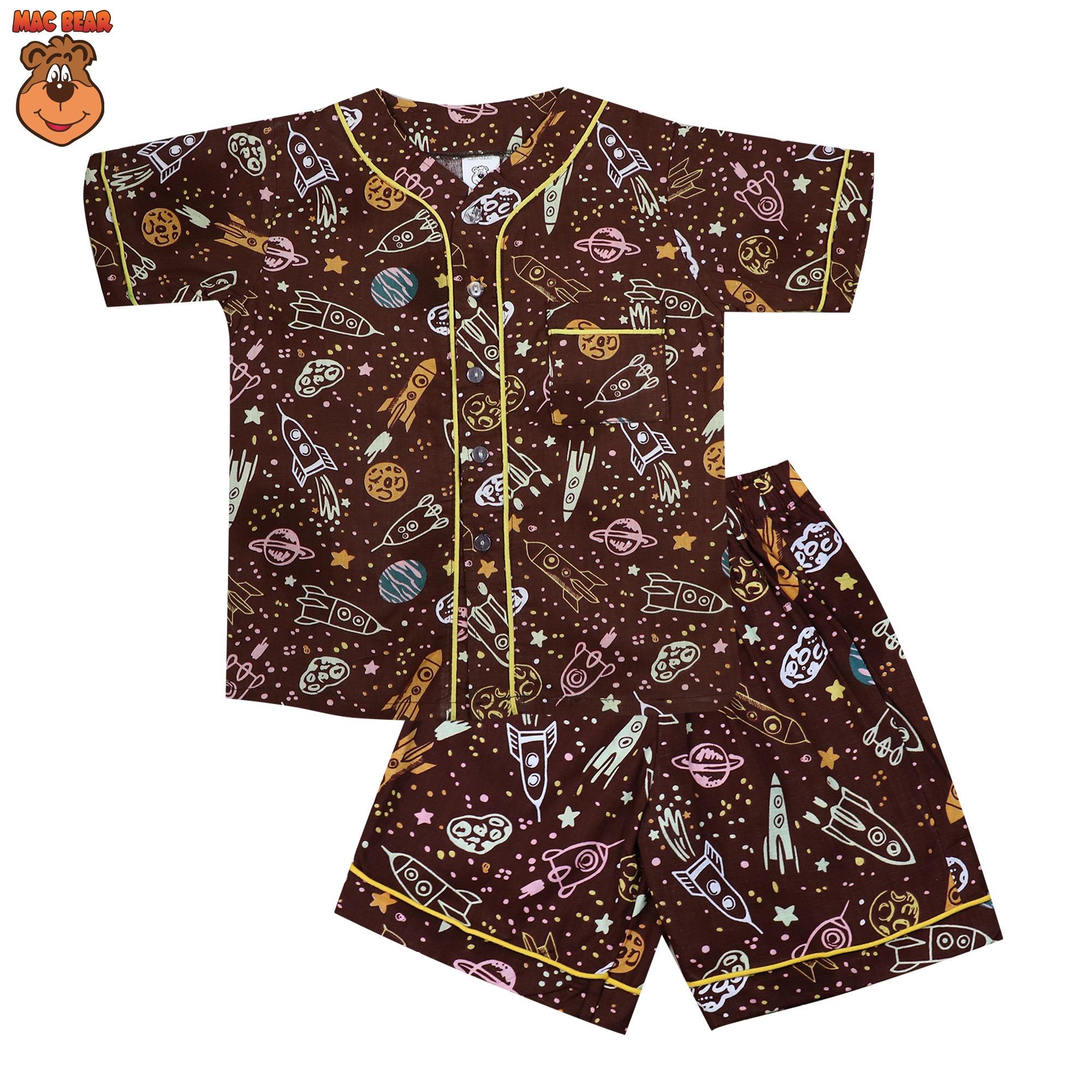 MacBear Kids Baju Anak Setelan Galaxy Variasi Celana Pendek
