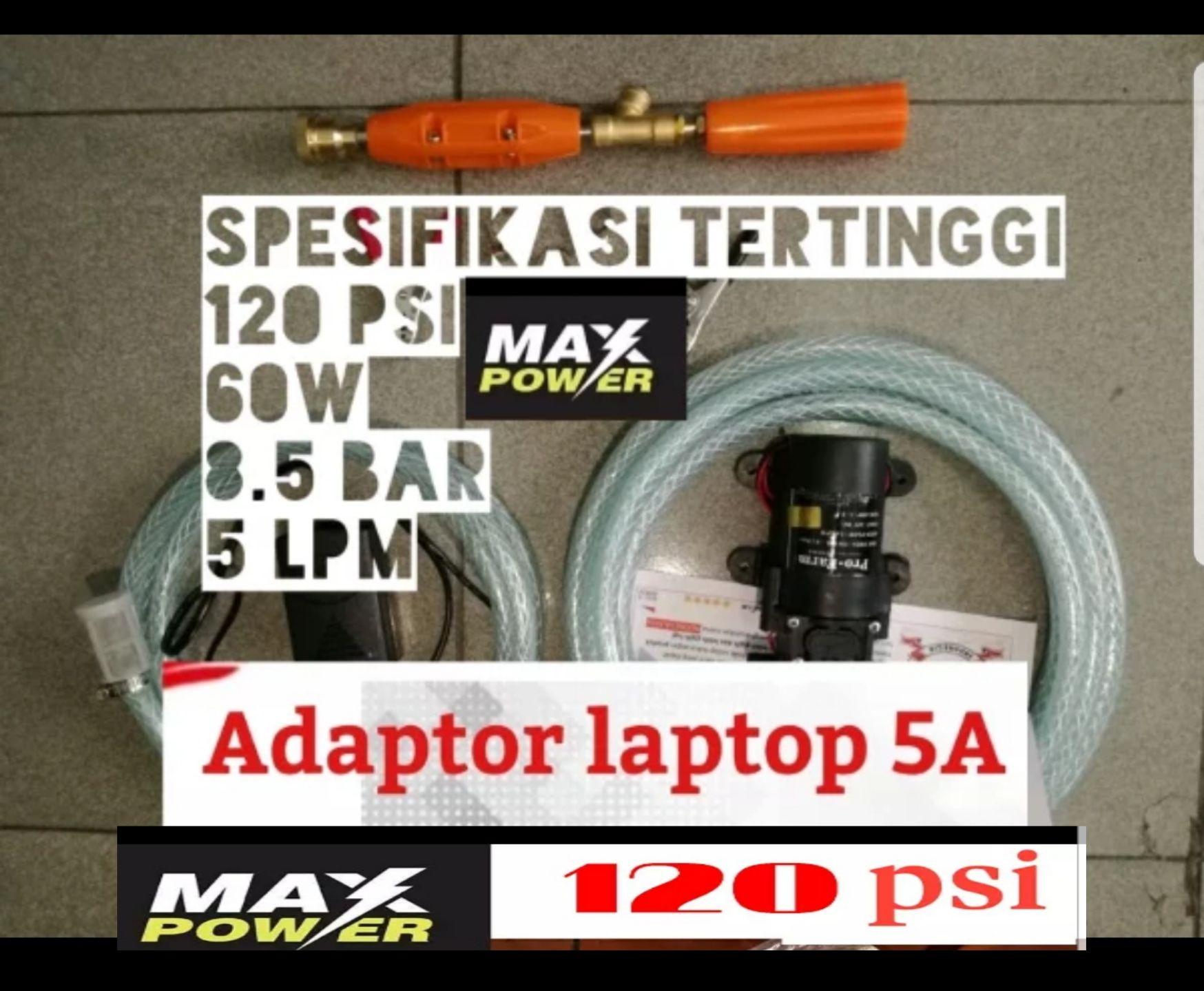 Alat Cuci low Watt tapi kekuatan super dewa mesin 120 Psi dan adaptor 5.0A