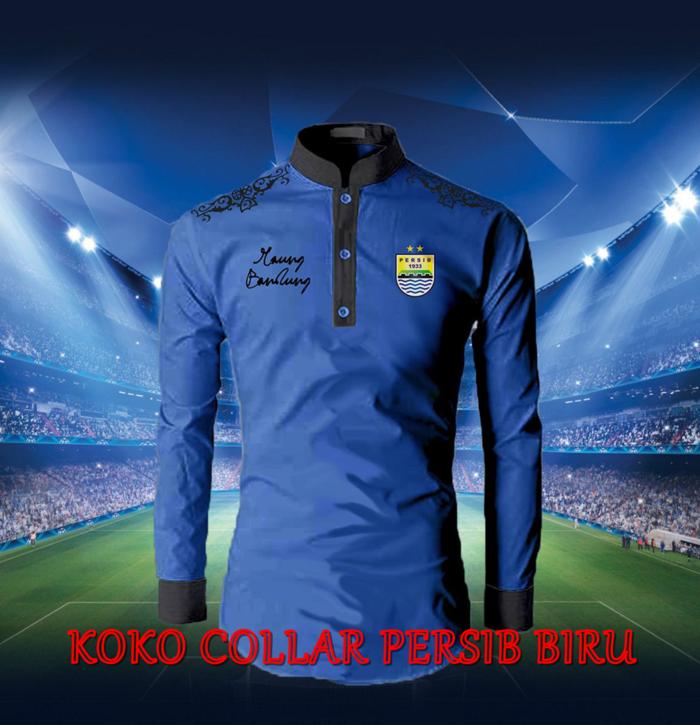 Baju Koko Persib Biru Euy Mantap