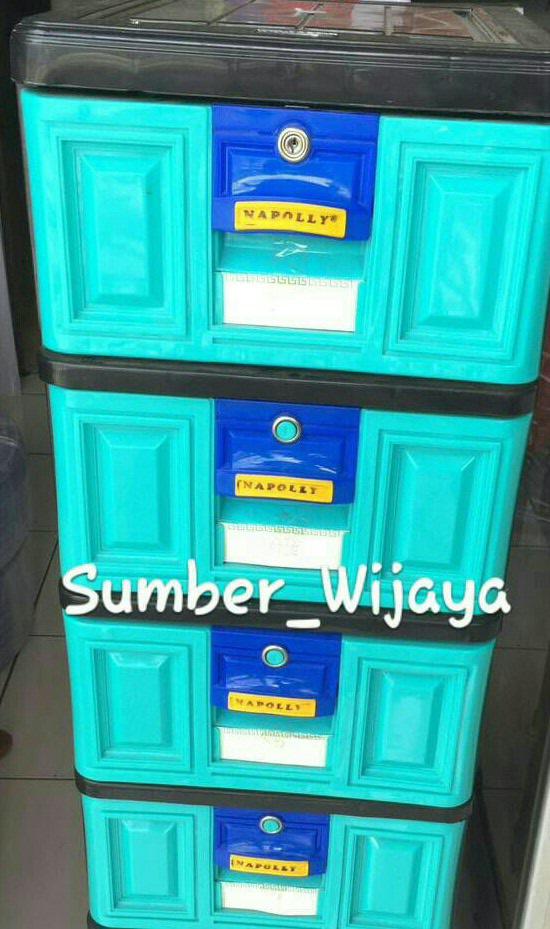 Lemari Laci Plastik Napolly 4 Susun - STA 4000 BK1