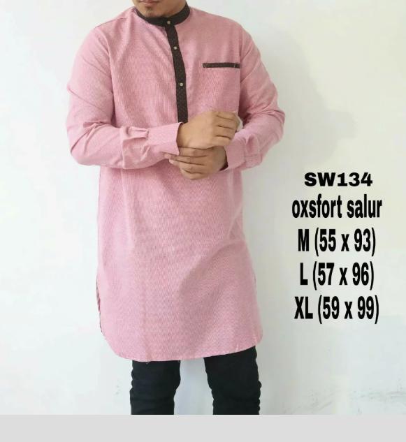 Koko Kurta Ness Merah Garis