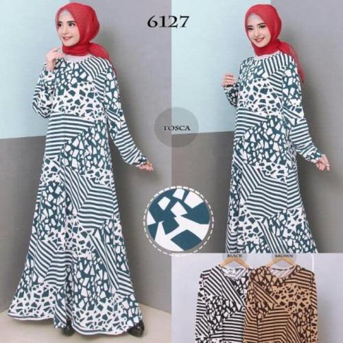 Baju Gamis Wanita Gamis Jumbo XXL Bahan Jersey Korea 6727