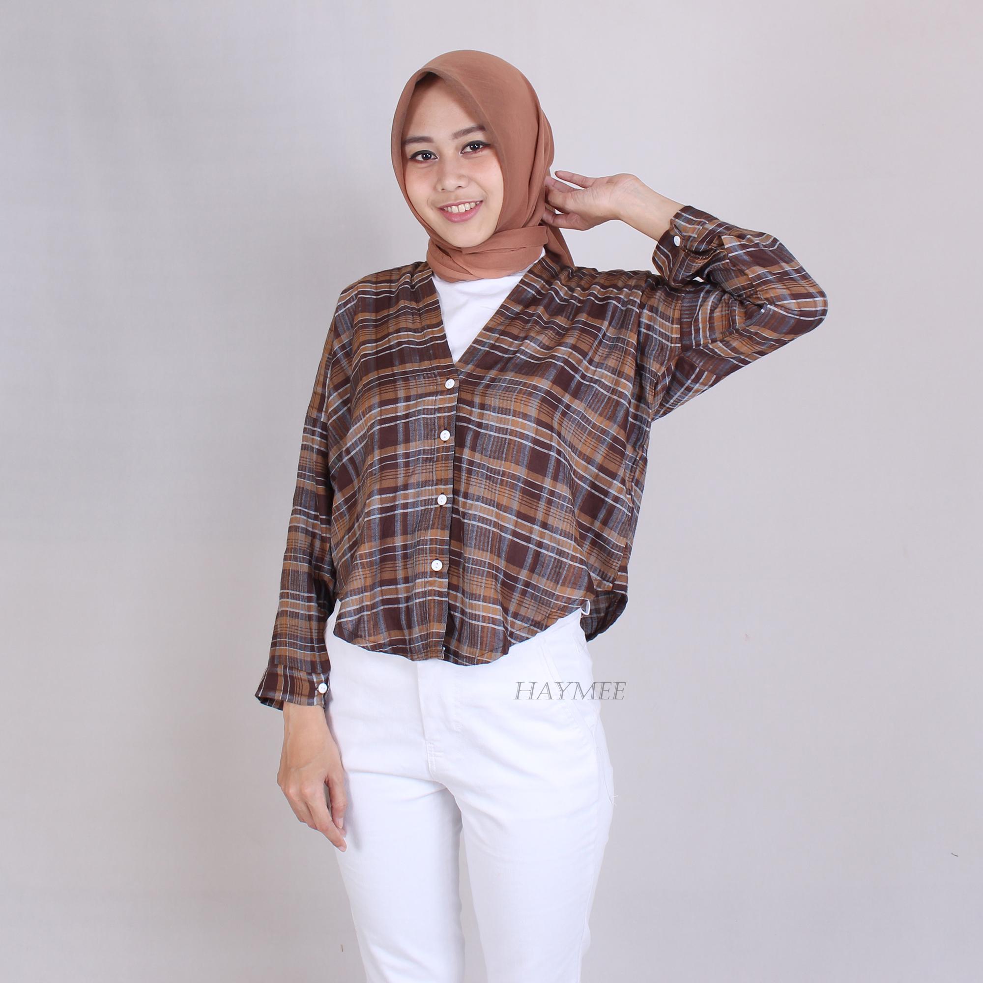 Kemeja Flanel Wanita Premium by. Haymeestore
