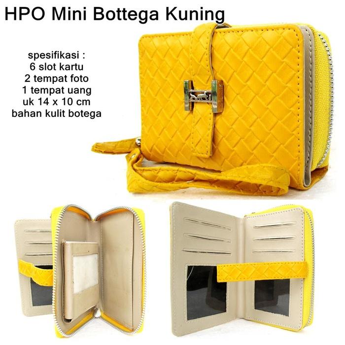 dompet hpo hp wanita kulit hermes mini botega kuning - sC3ImL