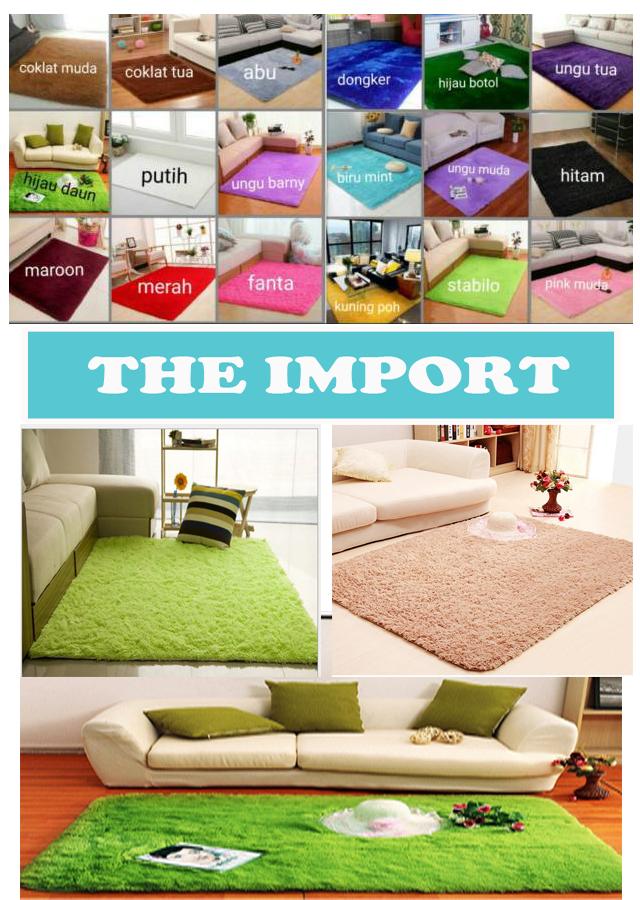 Karpet busa Kain Bulu Rasfur Ukuran 200x150 Tebal 3cm Murah