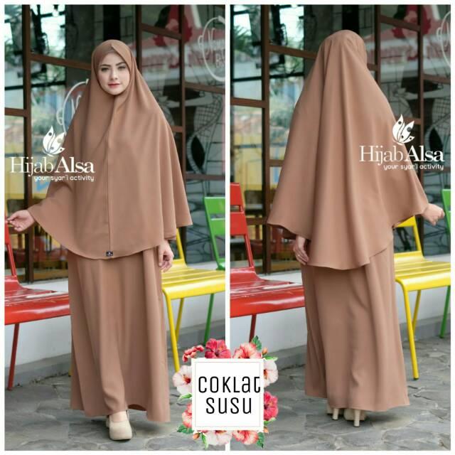 Hijab Alsa Gamis Mafaza Khimar Anita Gamis Syari Khimar Syari Jumbo Jilbab Antem Gamis Aja Size XL