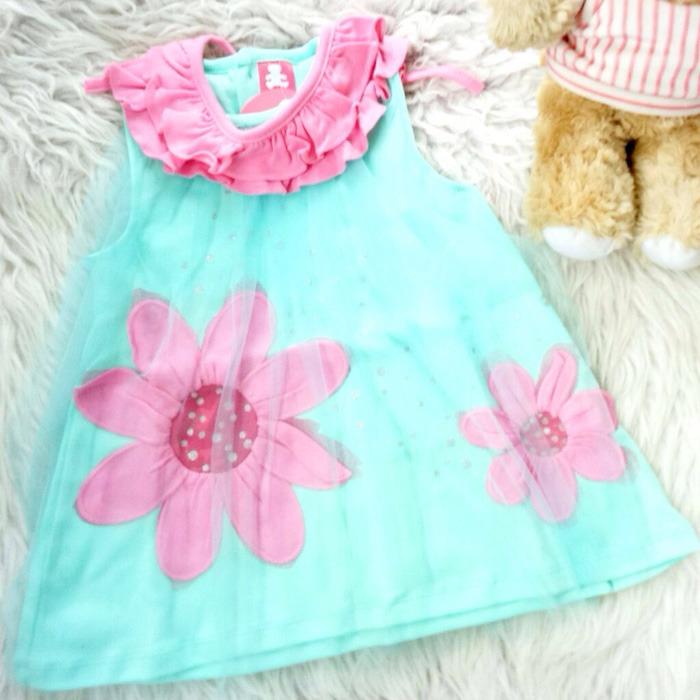 Dress Baju Bayi Anak - Big Flower