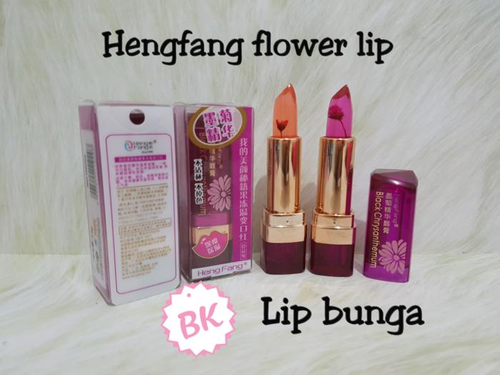 TIDAK BISA PILIH WARNA / MOTIF - Lipstik Hengfang Jelly Magic Flower LIPSTICK BUNGA