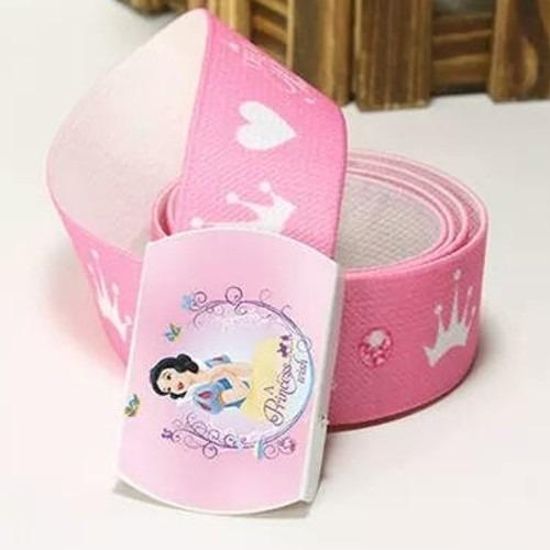 Sabuk ikat pinggang anak cewek princess snow white pink import belt