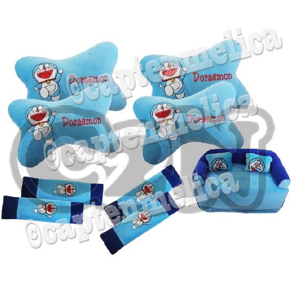 9 in 1 Bantal Mobil Doraemon Biru Aksesoris Mobil Sarung Seat Belt Tempat Tissue Kepala Leher Jok Kursi Asesoris Mobil Avanza Xpander Calya Innova Gran Max Pick Up Brio Satya Sigra Xenia Rush Carry Ertiga HR-V Ayla Terios Agya Ignis Mobilio APV