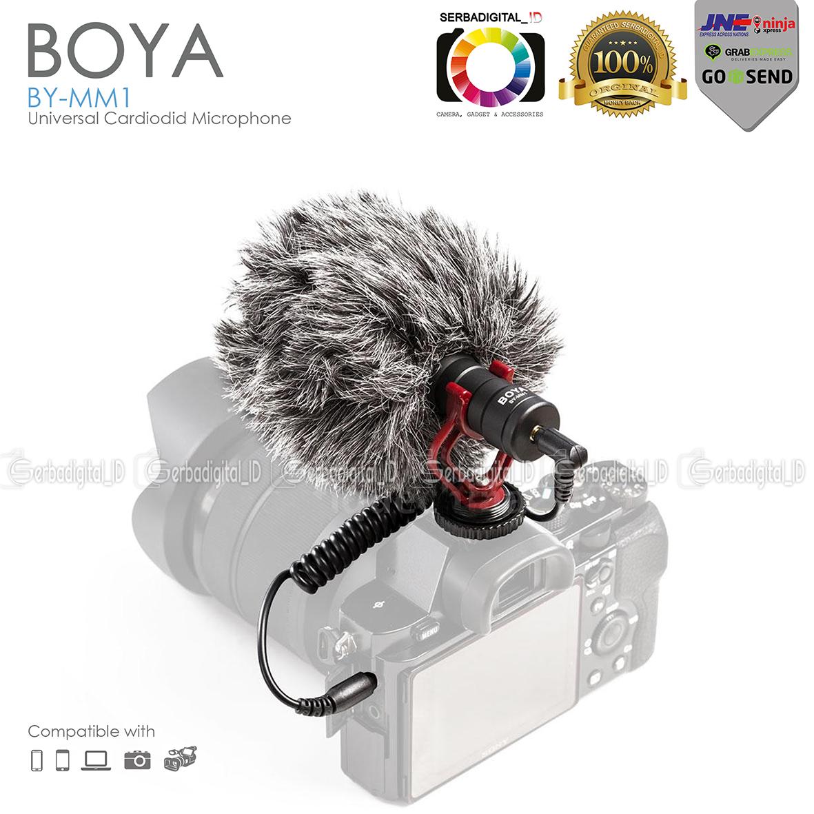 Boya BY-MM1 Cardiodid Microphone Shotgun For DSLR,Video,Android Vlog