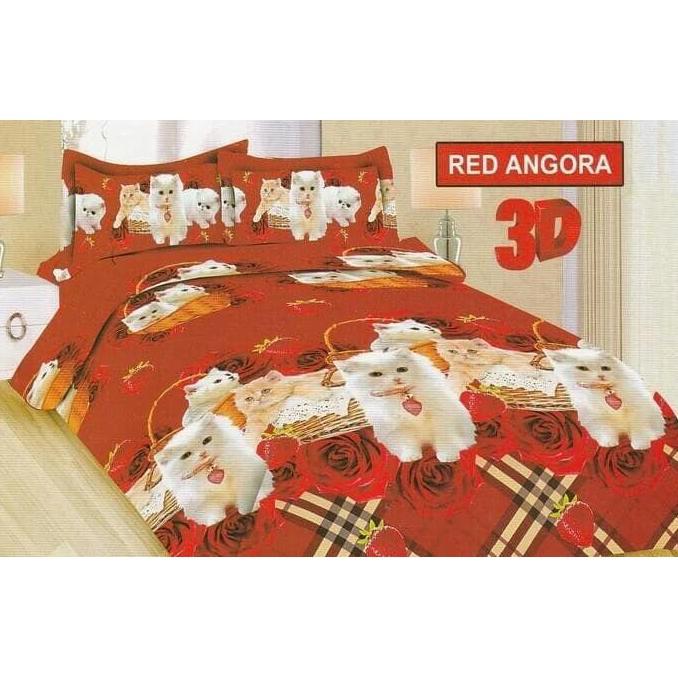 SPREI ANGGORA CAT / KUCING ANGGORA 3D SAFARI 180X200 - SLKFNDOS