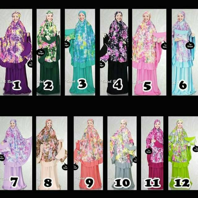 Mukena Bali Tie Dye Smoke atas Exclusive ECER
