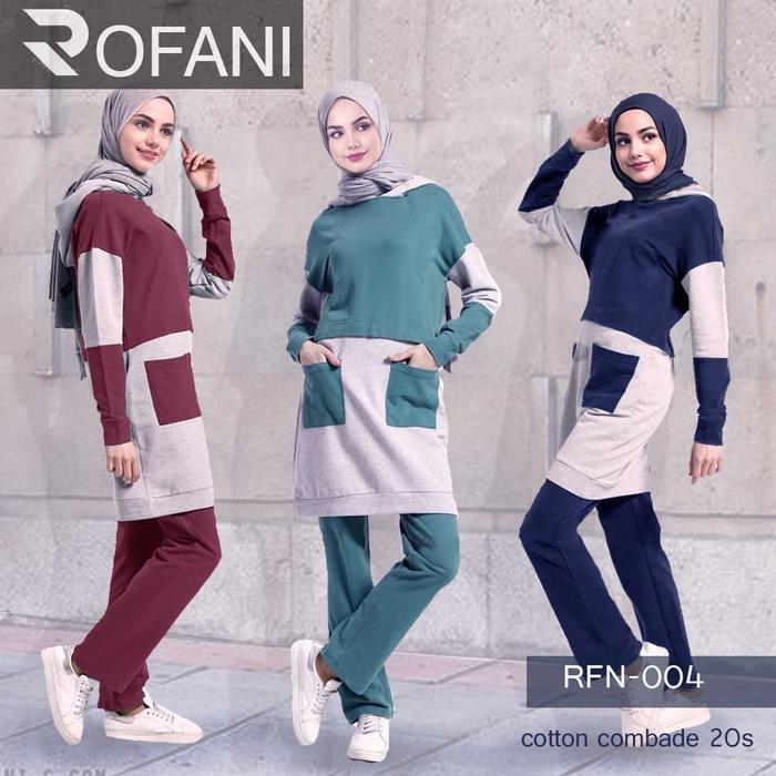 baju set olahraga celana training muslimah sport jumbo big size kaos