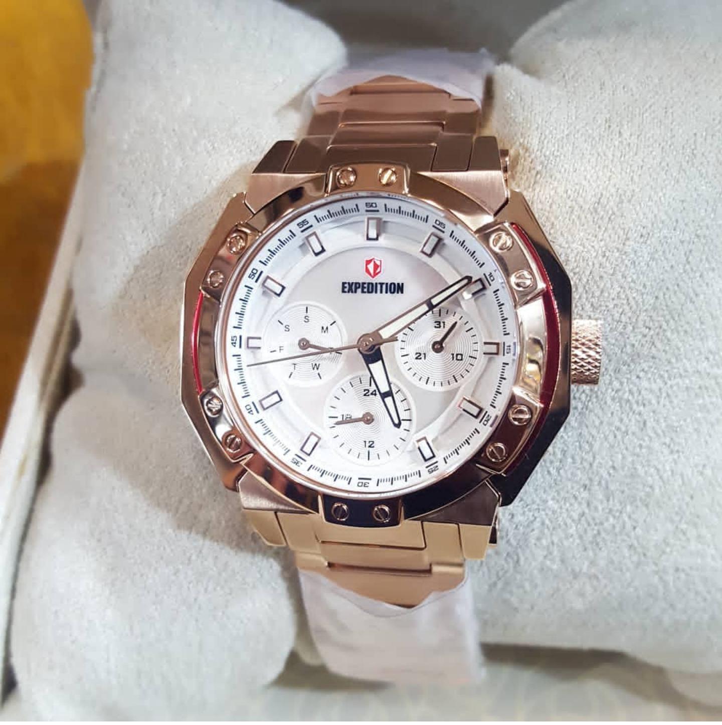 Jam Tangan Formal Expedition Pria Expedition Original Jam Tangan Pria EX8645 Gold