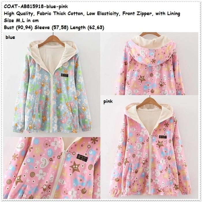 Jaket Wanita Korea Import Jacket Winter Coat Hoodie Baju Cardigan