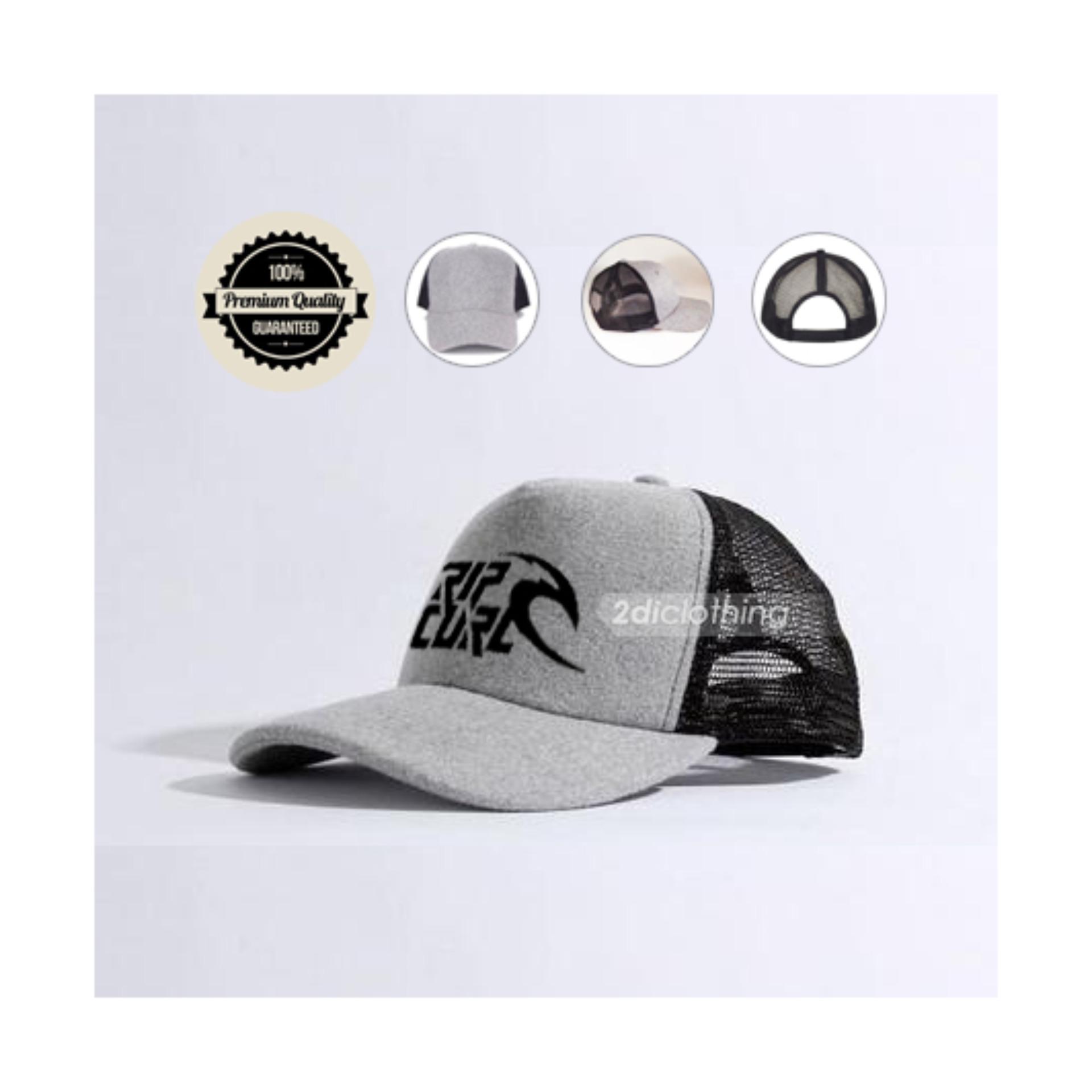Topi distro Ripcurl Black Grey Premium