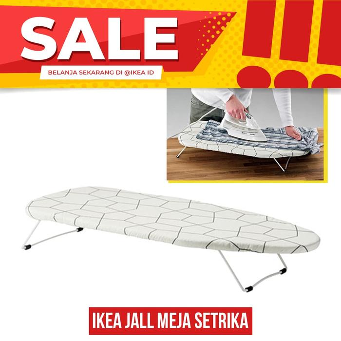 IKEA JALL Ironing Board Table / Meja Setrika Kecil/ Meja setrika Duduk/ Alas setrika/ Meja Setrika Portable 73x32 cm - Putih