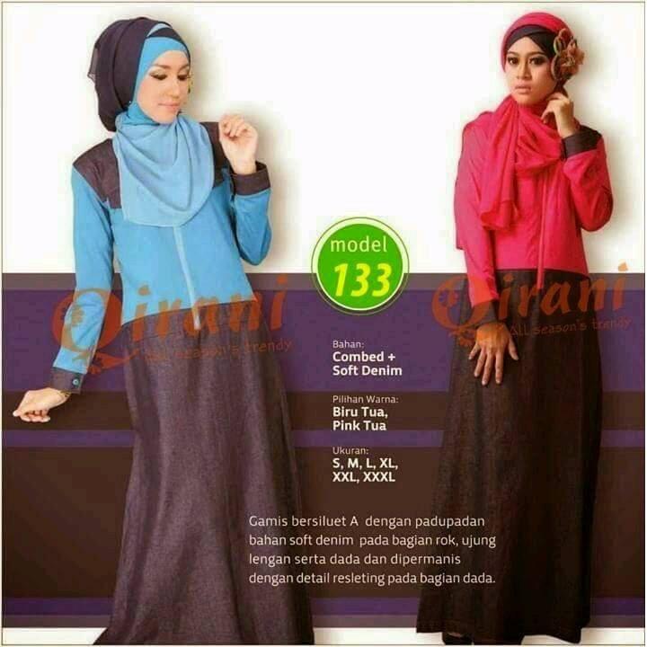 GAMIS QIRANI 133/ GAMIS PREMIUM/ BUSANA MUSLIM INDONESIA