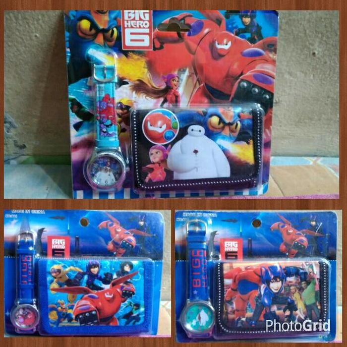 Jam Tangan Big Hero /Jam Tangan + Dompet/ Jam Anak-Anak