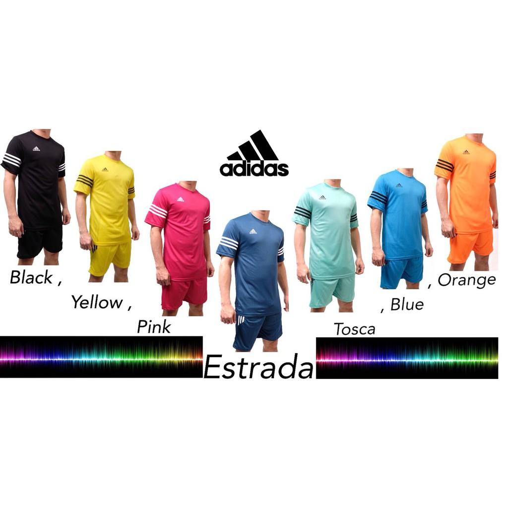 JERSEY SETELAN FUTSAL / KAOS BOLA ADIDAS ESTRADA 7 WARNA
