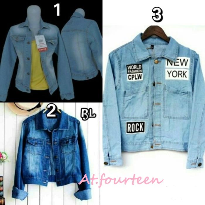 Jaket jeans denim wanita cewek premium quality non ori