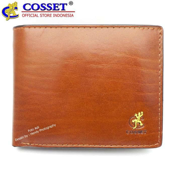 Termurah Dompet Tidur Pria Kulit Asli Import Termurah - Cosset UK MUNO Brown - Gratis Ongkir