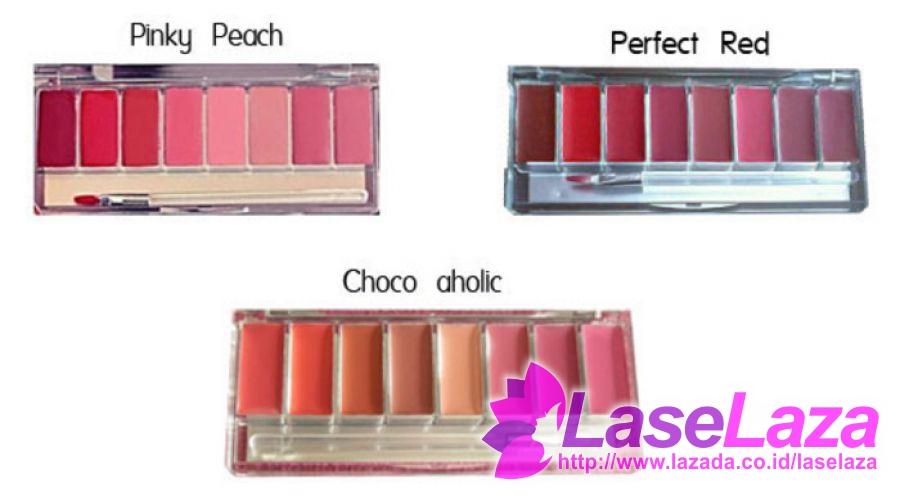 BEST SELLER ORIGINAL WARDAH LIP PALETTE (PINKY PEACH, CHOCOAHOLIC, PERFECT RED)