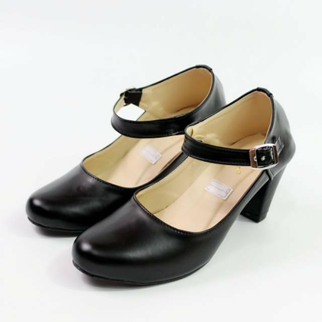 Dalleya - sepatu hak tinggi casual pantofel kerja wanita high Heels tali LEMBU.