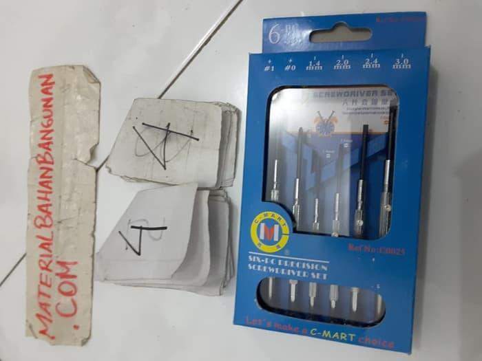 Mini Screw Driver Paket Mata Obeng Set Kecil Precision Lengkap Bagus
