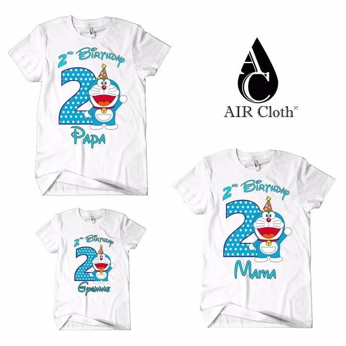 KAOS / BAJU FAMILY CUSTOM DORAEMON Ready Stock