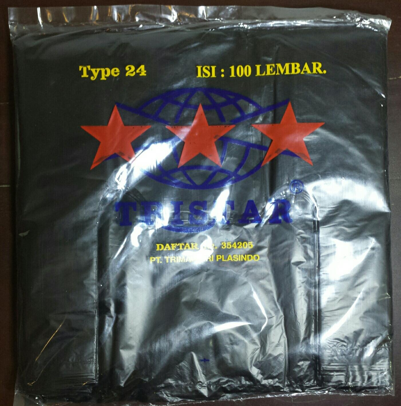 Kantong Kresek Hitam 24 Tristar