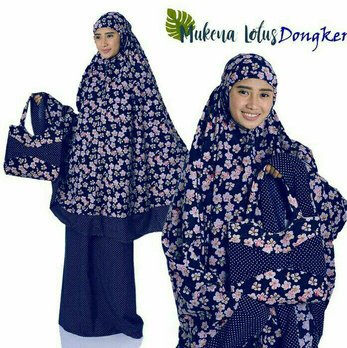 Ukhuwah Mukena Bali Pelangi Tas Pesta - Biru