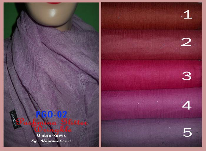 Jilbab/Kerudung/Pashmina Glitter Wrinkle Rawis PGO-02