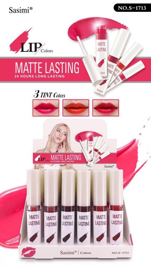 Mesh MATTE LASTING LIPTINT / SASIMI LIP TINT S1713 BLONDE BROWN WHITE - 1 pc Mesh MATTE LASTING LIPTINT / SASIMI LIP TINT S1713 BLONDE BROWN WHITE - 1 pc
