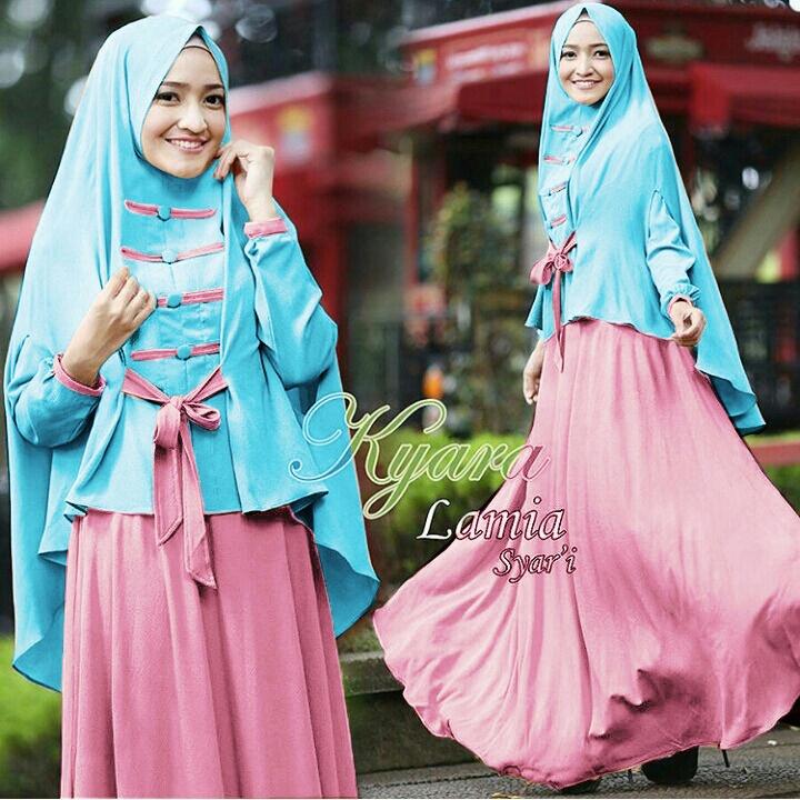 Fashionshop Hijab Lamina Syari Navy / Dress Muslimah / Hijab Muslim / Gamis Syari / Baju Muslim / Fashion Muslim / Fashion Maxi / Setelan Muslim / Hijab Wanita / Gamis Wanita / Jilbab Instan / Kebaya / Baju Wanita