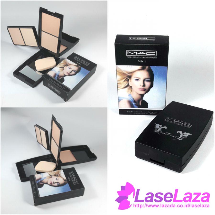 BEDAK MAC 5IN1 KERING +FOUNDATION Bedak Wajah