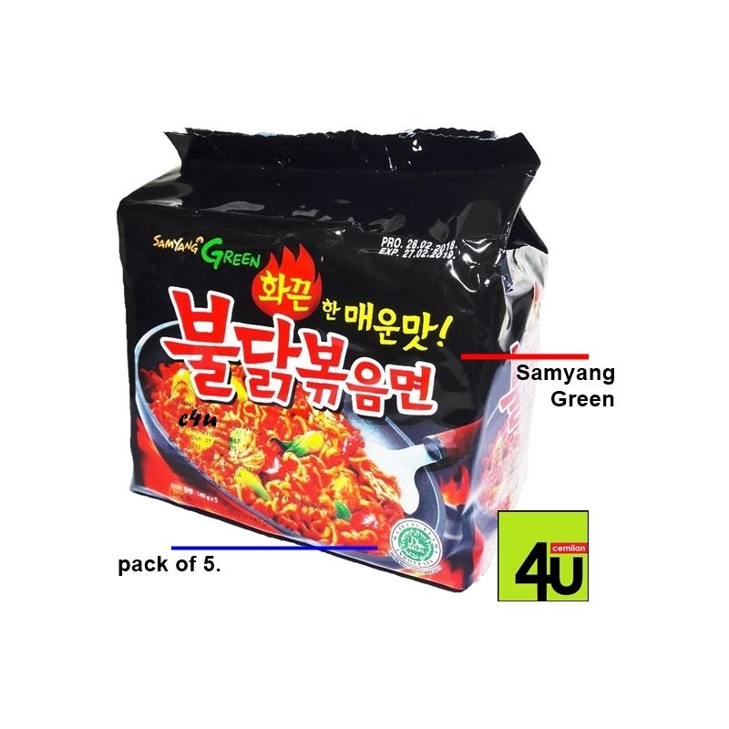 Samyang GREEN - Hot Chicken Ramen - 5 bks HALAL