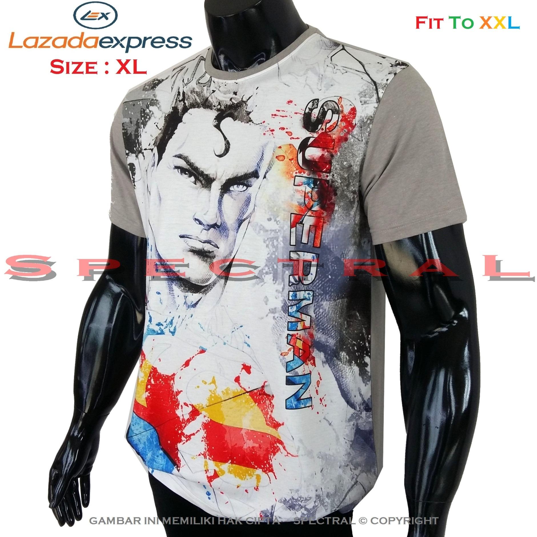 Spectral – 3D SUPERMAN Kualitas HD Printing Size XL Fit To XXL Soft Rayon Viscose Kaos Distro Fashion T-Shirt Atasan Baju Pakaian Polos Pria Wanita Cewe Cowo Lengan Murah Bagus Keren Jaman Kekinian Jakarta Bandung Gambar Marvel Avenger Joker Batman Iron