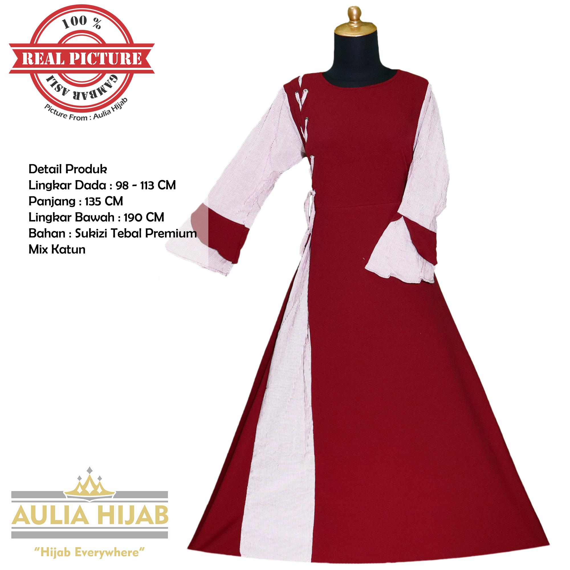 Aulia Hijab - Gamis Annie Dress Bahan Sukizi Premium/Gamis Sukizi/Gamis Premium/Gamis Santai/Gamis Kerja/Gamis Terbaru/Gamis Real Picture/Gamis Bahan Sukizi/Gamis Lebaran/Gamis Kondangan/Gamis Cantik
