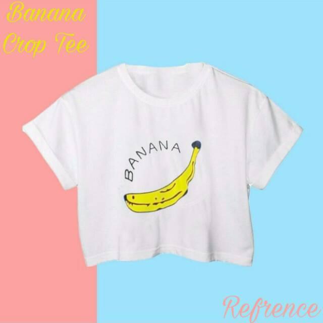 BANANA CROP TEE / ATASAN WANITA / BAJU MURAH / KEKINIAN