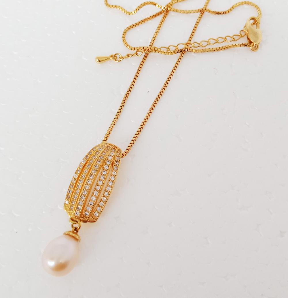 Kalung Mutiara Air Tawar Asli