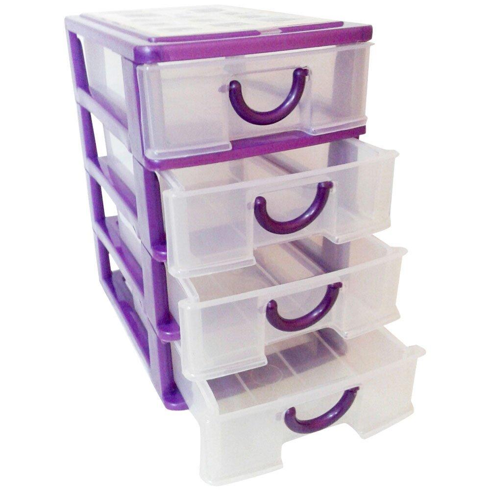 Komet Star Mini Container Victory susun 4 L Laci mini Laci Plastik