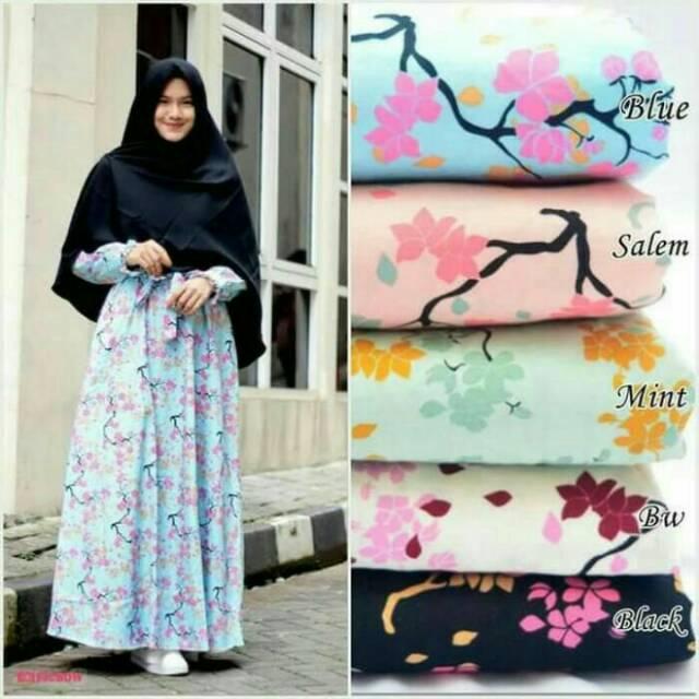 PROMO ... Gamis katun jepang 100{55e037da9a70d2f692182bf73e9ad7c46940d20c7297ef2687c837f7bdb7b002} ori langsung dari konveksi alamanda hijau mint