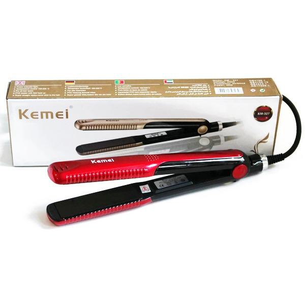 LAZADA TERMURAH Kemei Catokan Rambut Lurus dan Keriting Kemei 327 - Merah